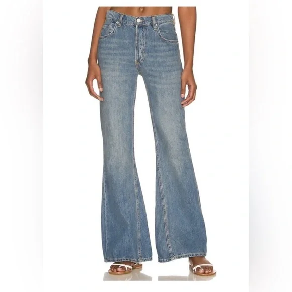 Free People | We The Free “New Dawn” Flare Jeans | Size 27 | Belgrade Blue - Picture 3 of 16